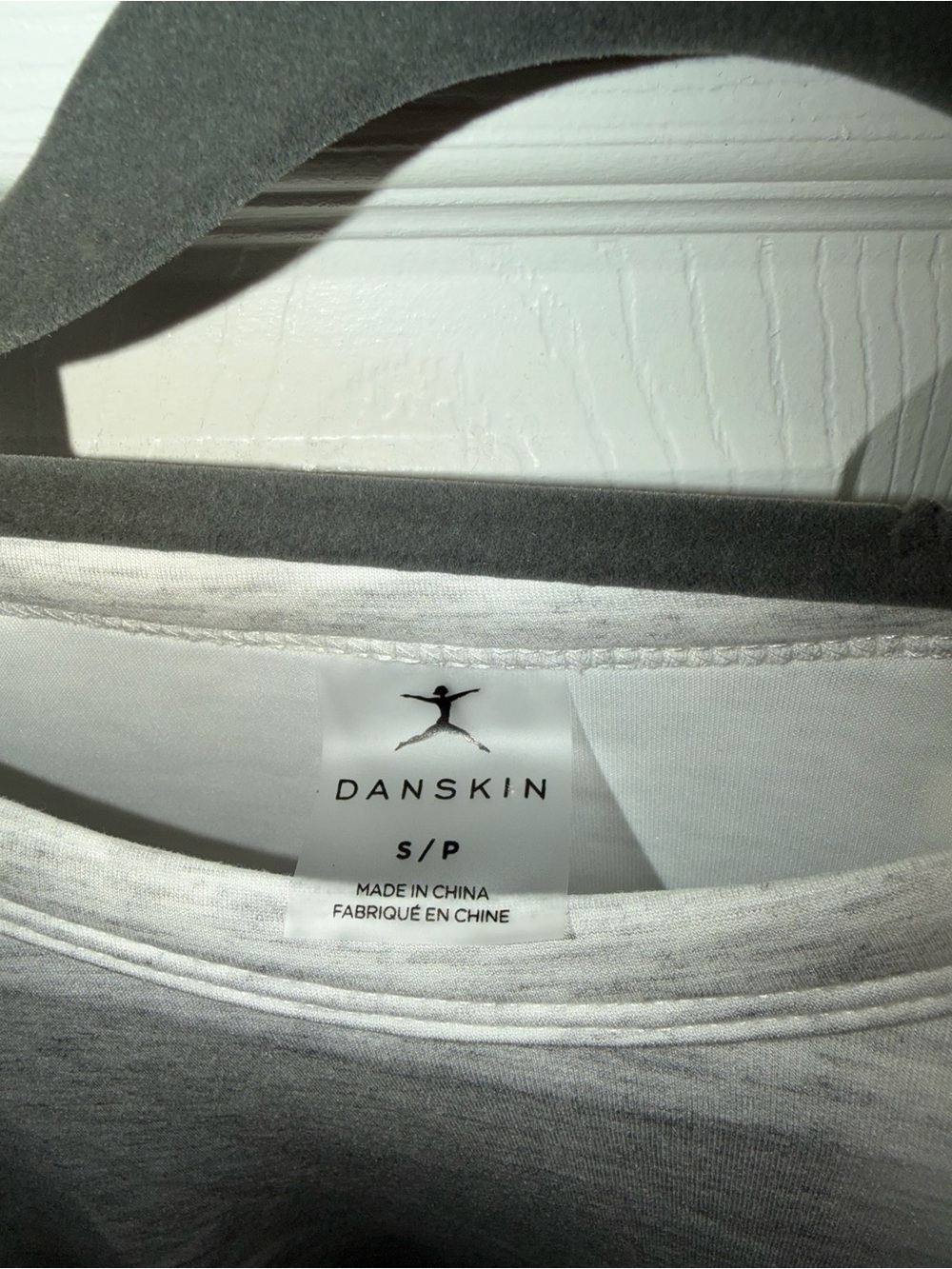 Small Danskin Silver Heather Cropped Crew & Wide Leg Lounge Set - Picture 5 of 5